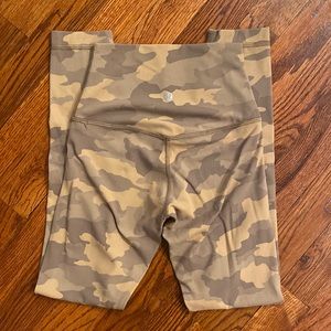 Lululemon high rise leggings camo